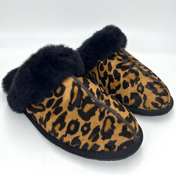 UGG Women's Scuffette II Panther Print Slippers - US Size 9 - Picture 1 of 8